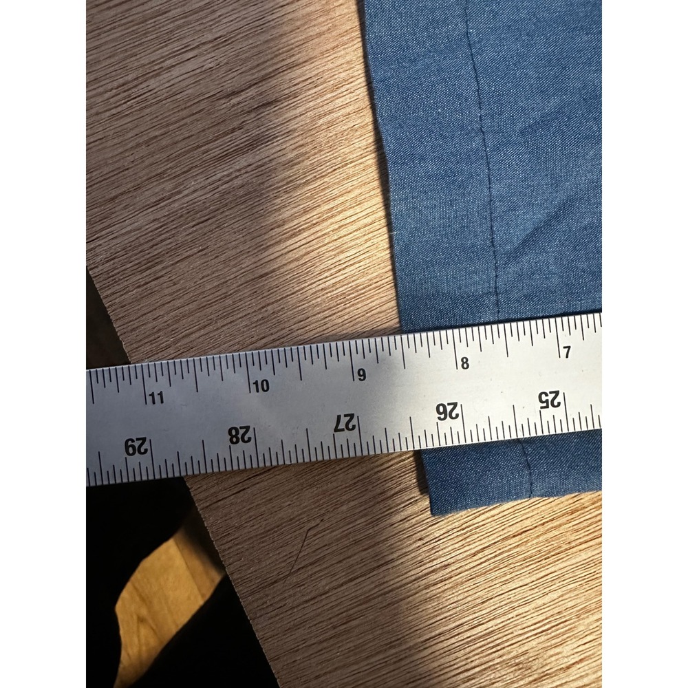 BCBGMAXAZRIA Denim Patchwork Wide Leg Jumpsuit Wo… - image 8